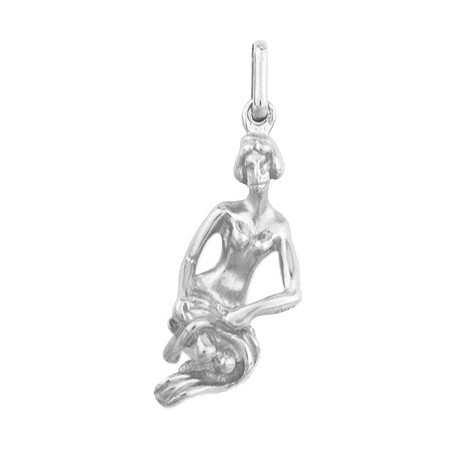 Pendentif vierge – Or 9 carats jaune ou gris – Artisanat français depuis 1954 