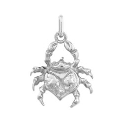 Pendentif cancer – Or 9 carats jaune ou gris – Artisanat français depuis 1954 