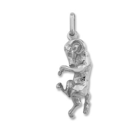 Pendentif bélier – Or 9 carats jaune ou gris – Artisanat français depuis 1954 