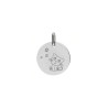 Médaille chat  - Or 18 carats jaune ou gris - Artisanat français depuis 1954   Couleur Or:Gris