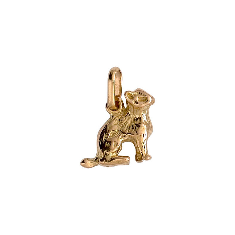 Pendentif chat massif  - Or 18 carats jaune ou gris - Artisanat français depuis 1954  