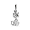 Pendentif chat  - Or 18 carats jaune ou gris - Artisanat français depuis 1954  Couleur Or:Gris