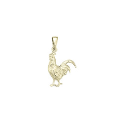 Pendentif coq - Or 18 carats jaune, gris ou rose – Atelier 1924 - Patrimoine Vivant Français  