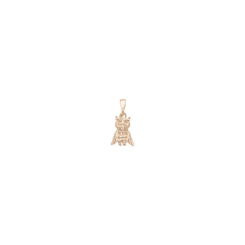 Pendentif chouette  - Or 18 carats jaune, gris ou rose – Atelier 1924 - Patrimoine Vivant Français 