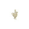 Pendentif coq 3D  - Or 18 carats jaune, gris ou rose – Atelier 1924 - Patrimoine Vivant Français  