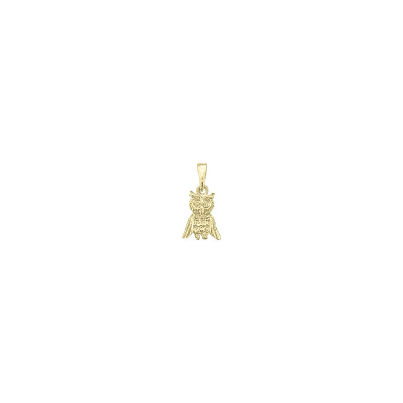 Pendentif chouette  - Or 18 carats jaune, gris ou rose – Atelier 1924 - Patrimoine Vivant Français 