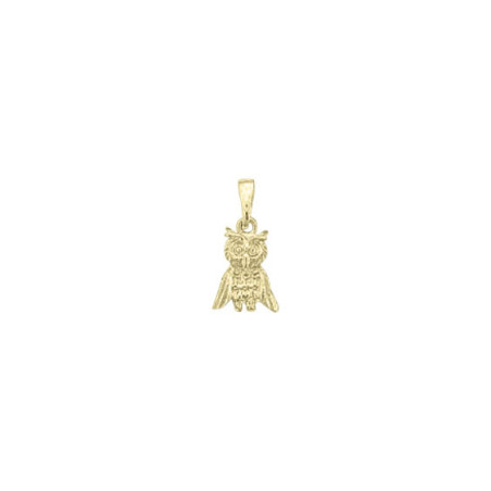 Pendentif chouette  - Or 18 carats jaune, gris ou rose – Atelier 1924 - Patrimoine Vivant Français 
