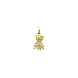 Pendentif chouette de Dijon  - Or 18 carats jaune, gris ou rose – Atelier 1924 - Patrimoine Vivant Français 
