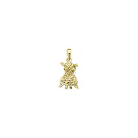 Pendentif chouette de Dijon  - Or 18 carats jaune, gris ou rose – Atelier 1924 - Patrimoine Vivant Français 