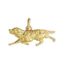 Pendentif chien de chasse - Or 9 carats jaune ou gris – Artisanat Français depuis 1954  - Bijouterie La Petite Française