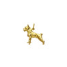 Pendentif chien Boxer - Or 9 carats jaune ou gris – Artisanat Français depuis 1954   - Bijouterie La Petite Française
