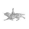 Pendentif chien de chasse  - Or 18 carats jaune ou gris - Artisanat français depuis 1954    - Bijouterie La Petite Française