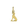 Pendentif chien assis  - Or 18 carats jaune ou gris - Artisanat français depuis 1954    - Bijouterie La Petite Française
