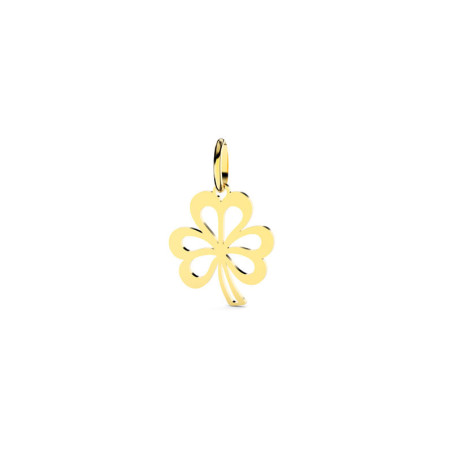 Pendentif trèfle 3 feuilles  – Or 18 carats jaune ou gris – Artisanat français depuis 1954 