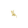 Pendentif chat assis   – Or 18 carats jaune, gris ou rose – Atelier 1924 - Patrimoine Vivant Français  