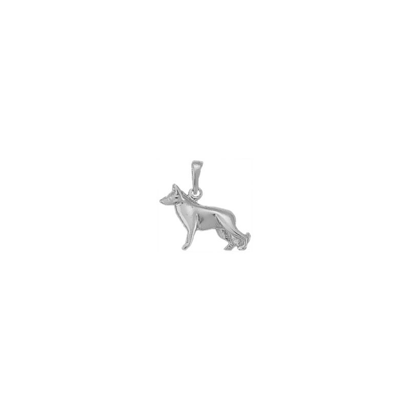 Pendentif chien berger Allemand argent  - Atelier 1924 - Patrimoine Vivant Français  - Bijouterie La Petite Française
