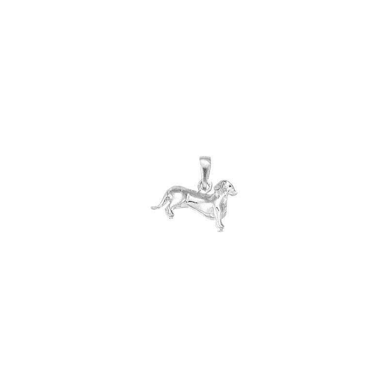 Pendentif chien Teckel Argent -  Atelier 1924 - Patrimoine Vivant Français  - Bijouterie La Petite Française