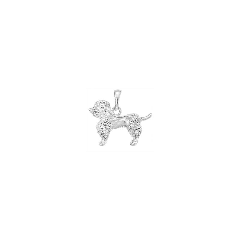Pendentif chien Caniche argent  - Atelier 1924 - Patrimoine Vivant Français  - Bijouterie La Petite Française