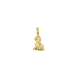 Pendentif chien Cocker – plaqué Or jaune ou rose – Atelier 1924 - Patrimoine Vivant Français 