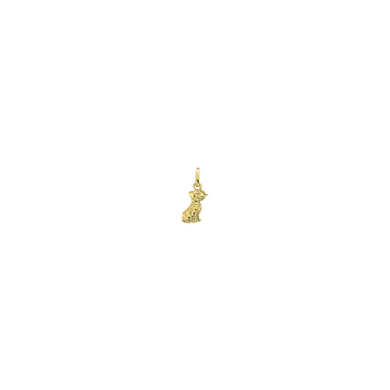 Pendentif chien – plaqué Or jaune ou rose – Atelier 1924 - Patrimoine Vivant Français 