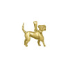 Pendentif chien Labrador  – plaqué Or jaune ou rose – Atelier 1924 - Patrimoine Vivant Français 