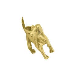 Pendentif chien Labrador  – plaqué Or jaune ou rose – Atelier 1924 - Patrimoine Vivant Français 