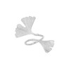 Bague Ginkgo biloba 2 feuilles Argent - Atelier 1924 - Patrimoine Vivant Français 
