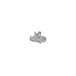 Bague fleur gentiane Argent - Atelier 1924 - Patrimoine Vivant Français 
