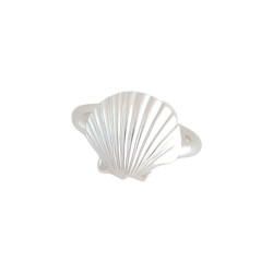 Bague Coquille Saint-Jacques Argent -  Atelier 1924 - Patrimoine Vivant Français 