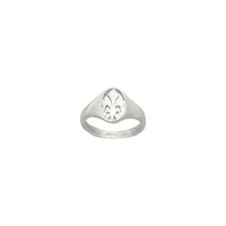Bague fleur de Lys Argent - Atelier 1924 - Patrimoine Vivant Français 