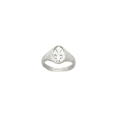 Bague fleur de Lys Argent - Atelier 1924 - Patrimoine Vivant Français 