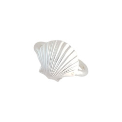 Bague Coquille Saint-Jacques Argent -  Atelier 1924 - Patrimoine Vivant Français 