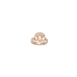 Bague de Claddagh - Plaqué Or - jaune ou rose - Atelier 1924 - Patrimoine Vivant Français  