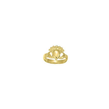 Bague de Claddagh - Plaqué Or - jaune ou rose - Atelier 1924 - Patrimoine Vivant Français  