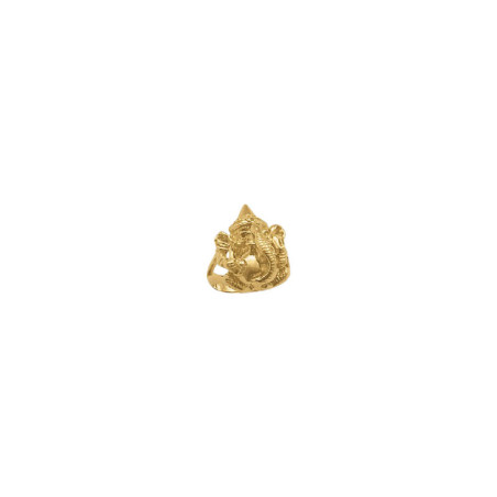 Bague Ganesh  - Plaqué Or - jaune ou rose - Atelier 1924 - Patrimoine Vivant Français  