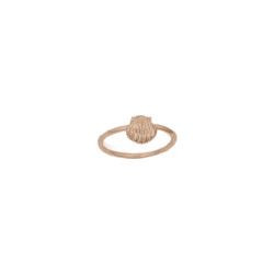 Bague Coquille Saint-Jacques  - Plaqué Or - jaune ou rose - Atelier 1924 - Patrimoine Vivant Français  