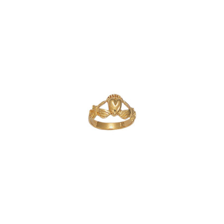 Bague de Claddagh - Plaqué Or - jaune ou rose - Atelier 1924 - Patrimoine Vivant Français  