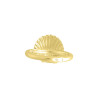 Bague Coquille Saint-Jacques - Plaqué Or - jaune ou rose - Atelier 1924 - Patrimoine Vivant Français  