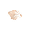 Bague Coquille Saint-Jacques - Plaqué Or - jaune ou rose - Atelier 1924 - Patrimoine Vivant Français  