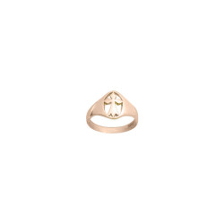 Bague hermine - Plaqué Or - jaune ou rose -  Atelier 1924 Patrimoine Vivant Français  