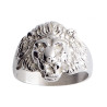 Chevalière lion yeux diamants - Argent – Artisanat Français depuis 1954 