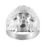 Chevalière chef Amérindien zirconium - Argent – Artisanat Français depuis 1954 