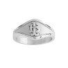 Chevalière argent, initiales or 18 carats  – Artisanat Français depuis 1954  