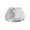 Chevalière Aldinien argent, initiales Or 18 carats  – Artisanat Français depuis 1954  