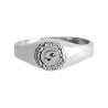 Chevalière Rieul argent, initiale Or 18 carats jaune ou gris  – Artisanat Français depuis 1954  