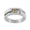 Chevalière argent, initiale Or 18 carats jaune ou gris – Artisanat Français depuis 1954  
