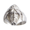 Chevalière homme du désert - Or 9 carats jaune ou gris - Artisanat français depuis 1954   