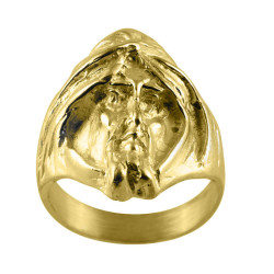 Chevalière homme du désert - Or 9 carats jaune ou gris - Artisanat français depuis 1954   