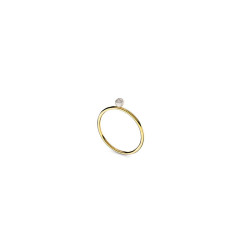 Bague Romy perle blanche - Or 18 carats - Thomas Escudier, créateur français  