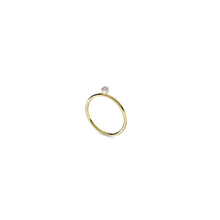 Bague Romy perle blanche - Or 18 carats - Thomas Escudier, créateur français  